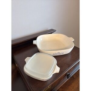 Set Of 2 - P41 Petite & B40 Vintage Corningware Blue Corn Flower -